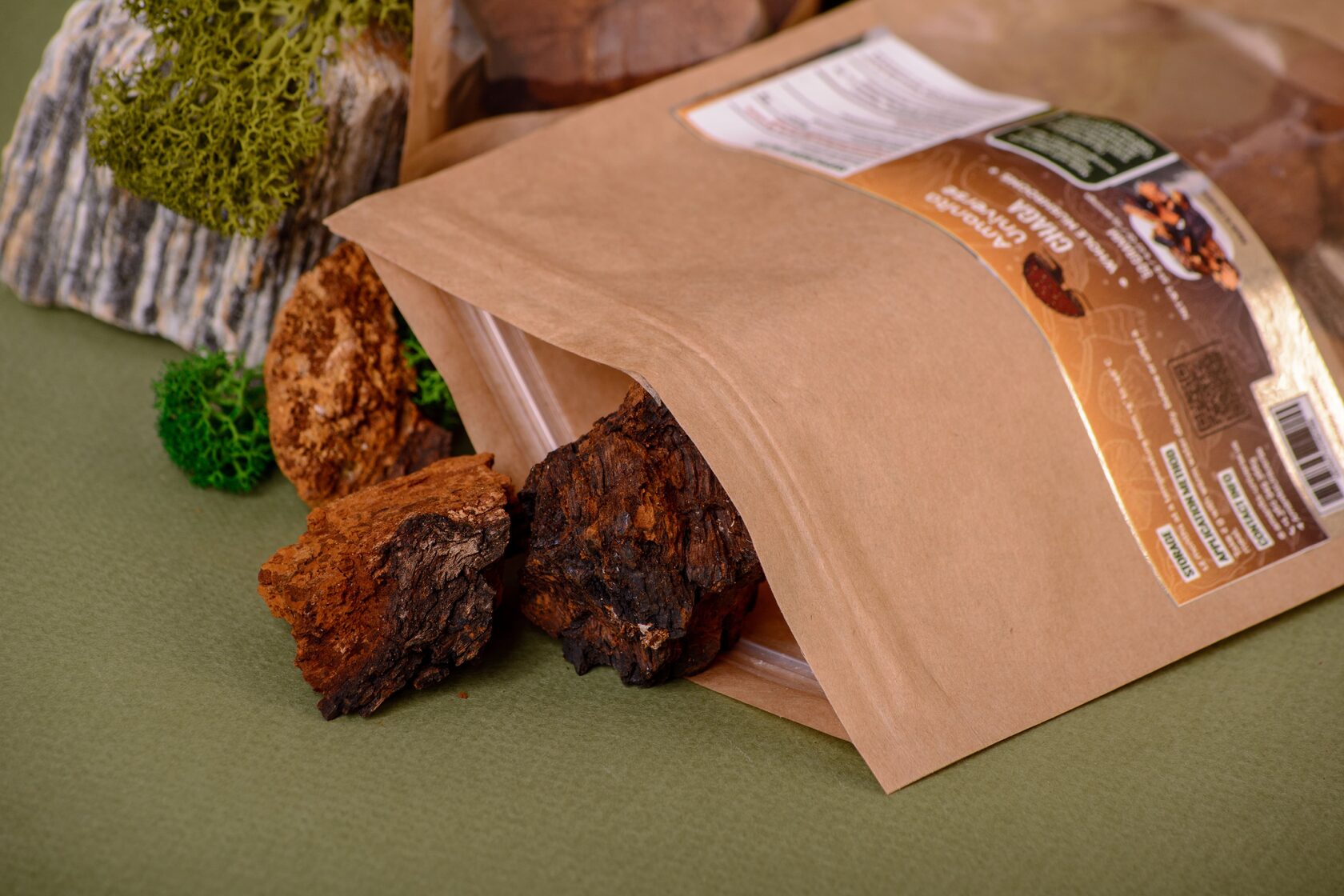Birch chaga whole