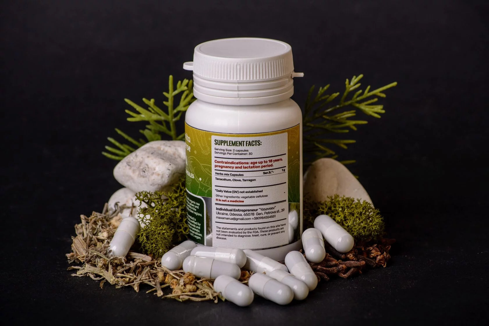 Triychatka in capsules of 0.5 g
