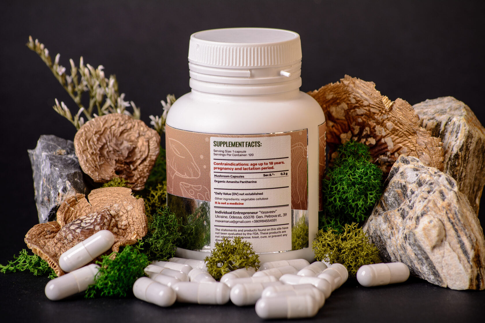 Amanita pantherina capsules 120 x 0.3 g