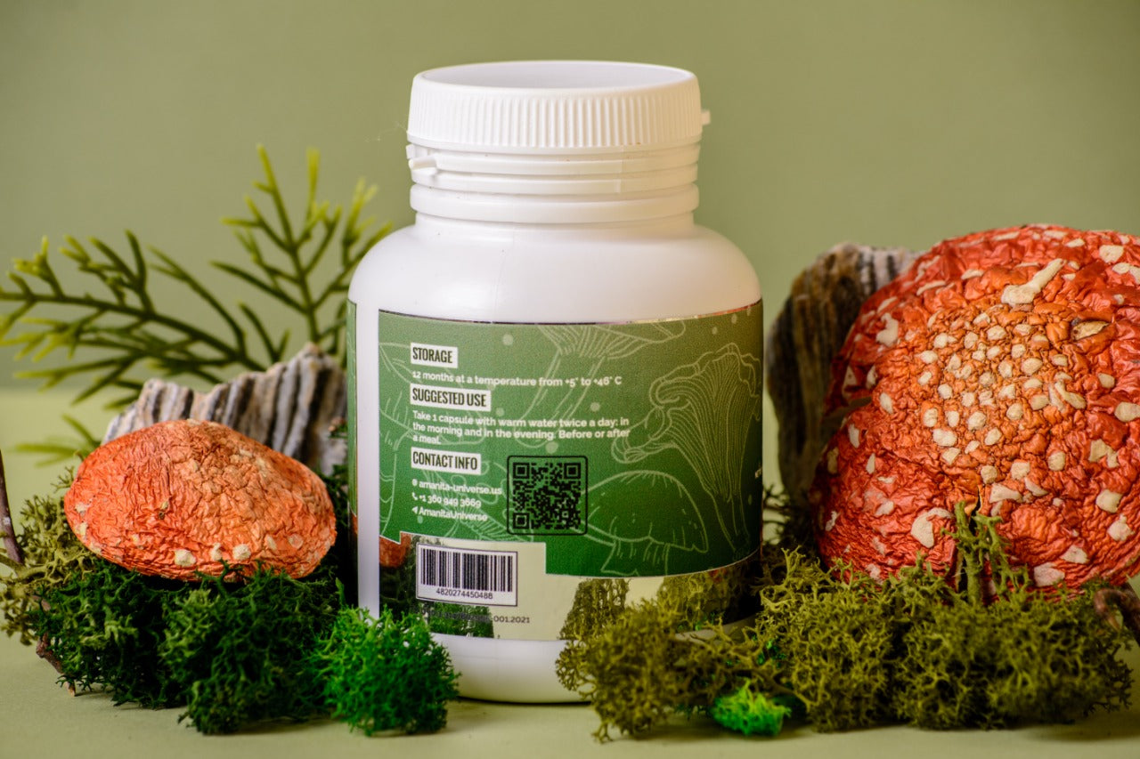 Red fly agaric in capsules 120 x 0.5g
