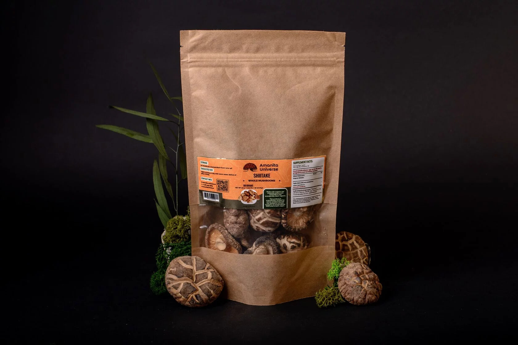 Shiitake whole 50 g