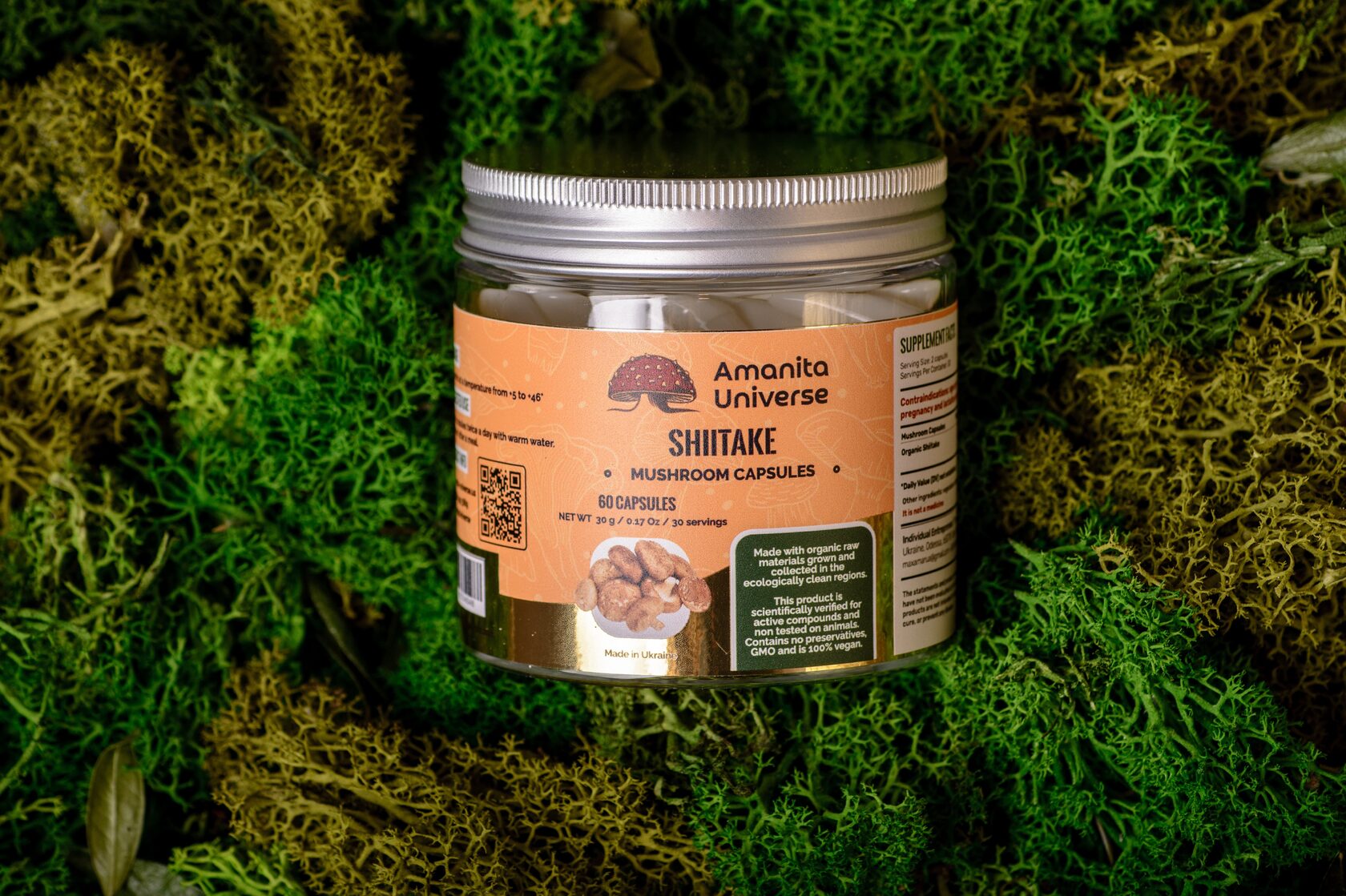 Shiitake in 0.4 g capsules