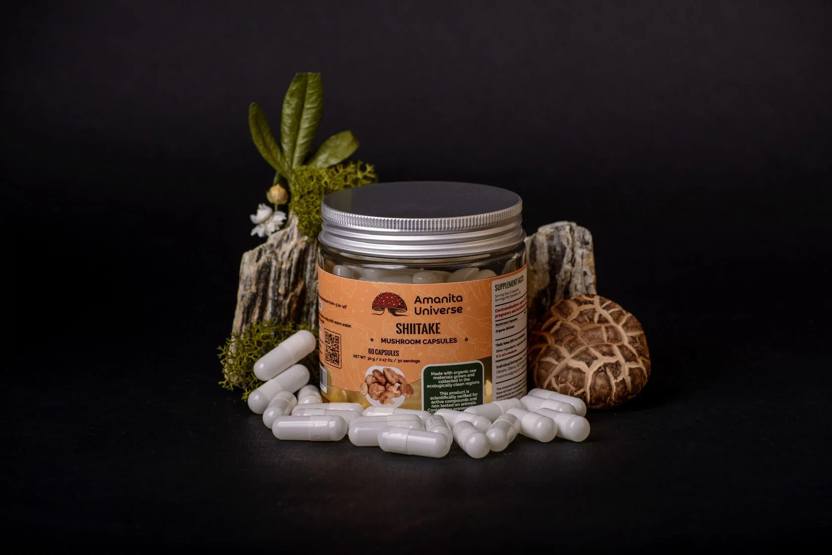 Shiitake in 0.4 g capsules