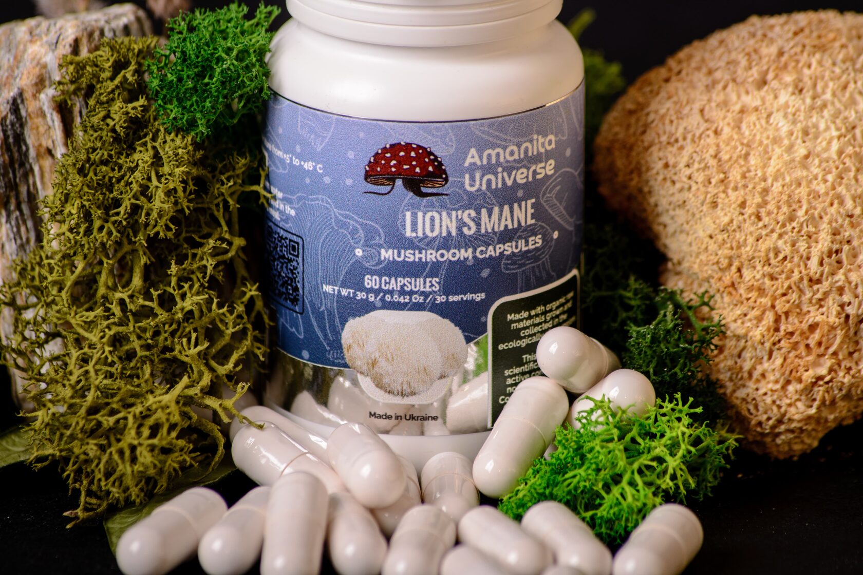 Lion's mane capsules of 0.4 g