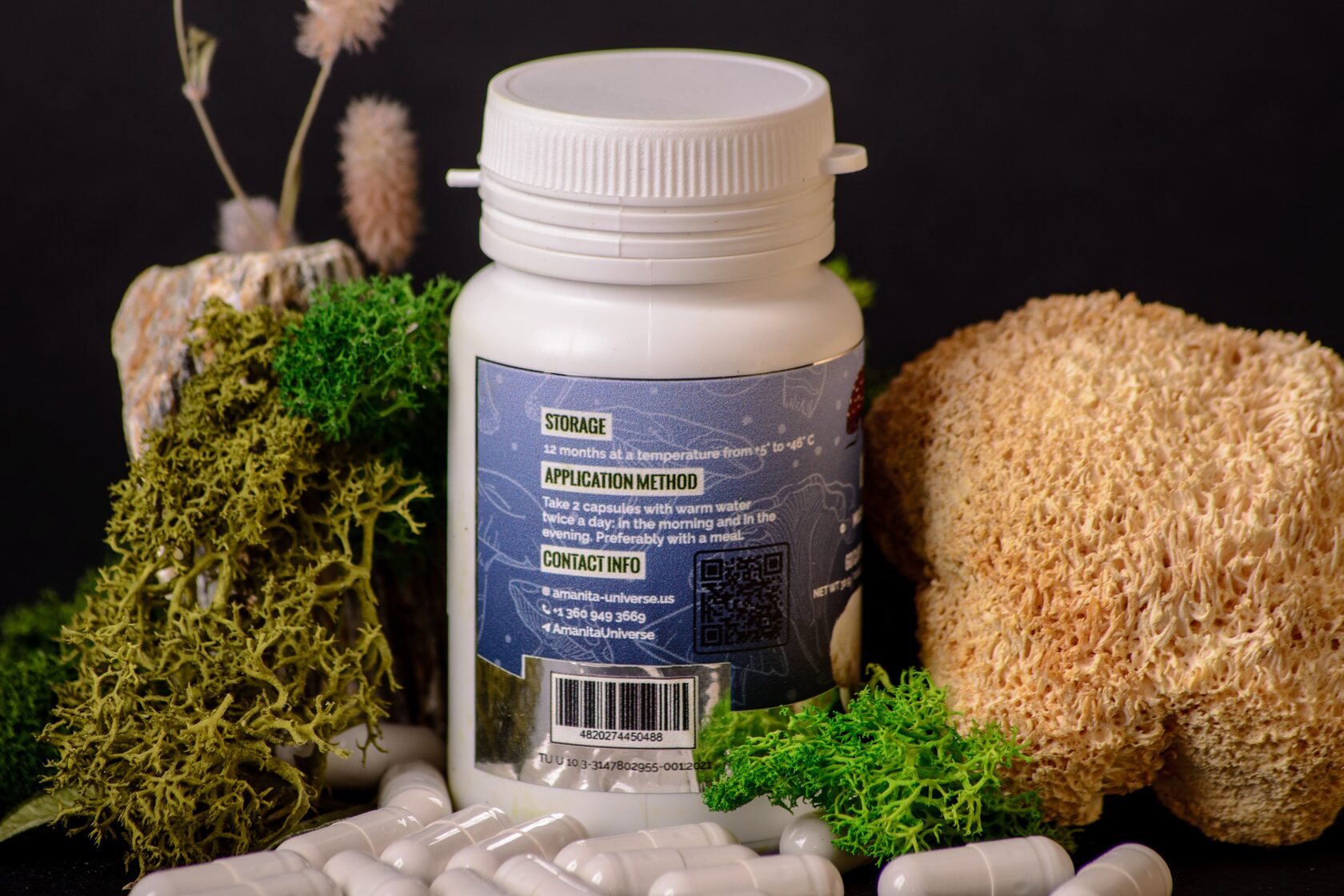Lion's mane capsules of 0.4 g