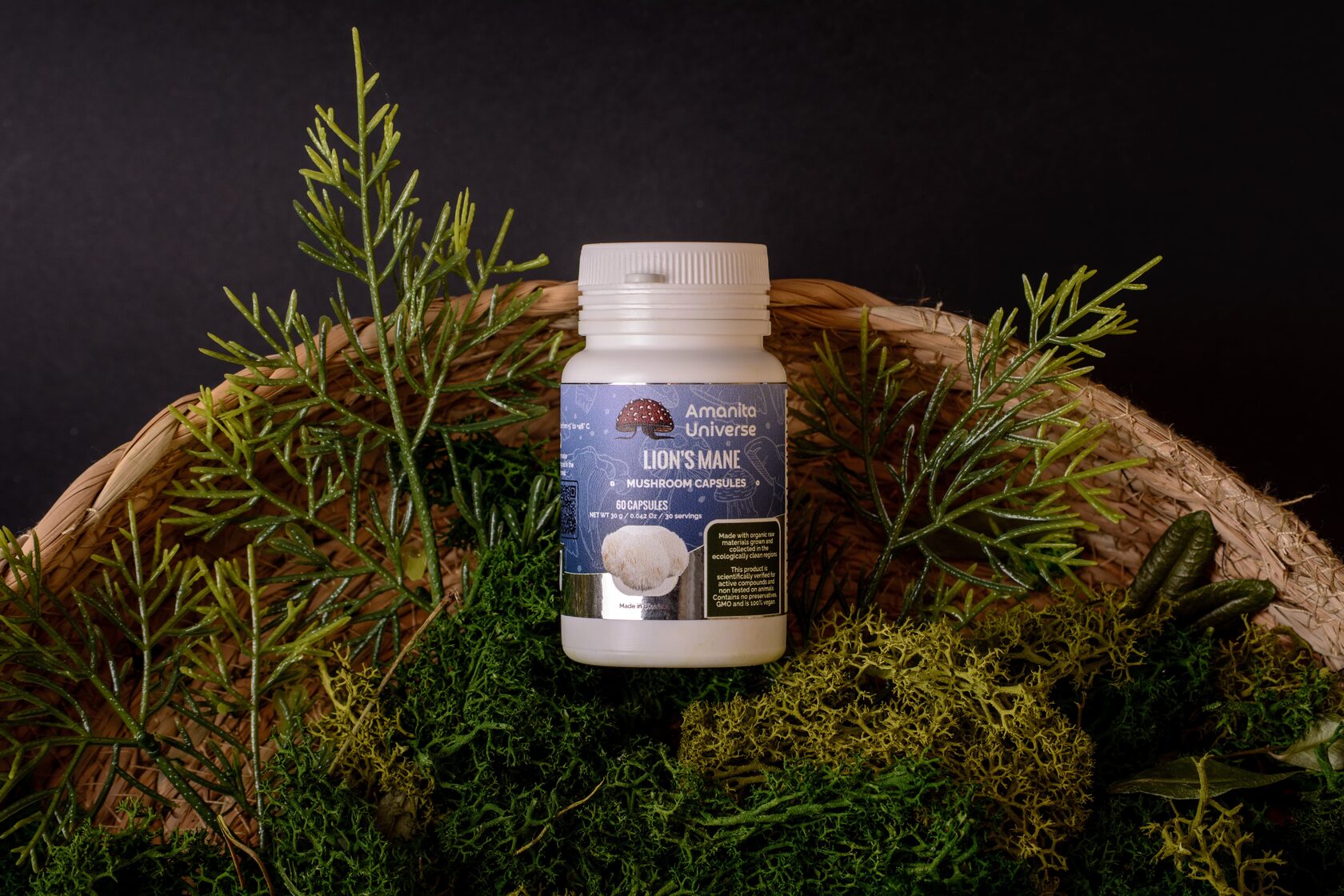 Lion's mane capsules of 0.4 g