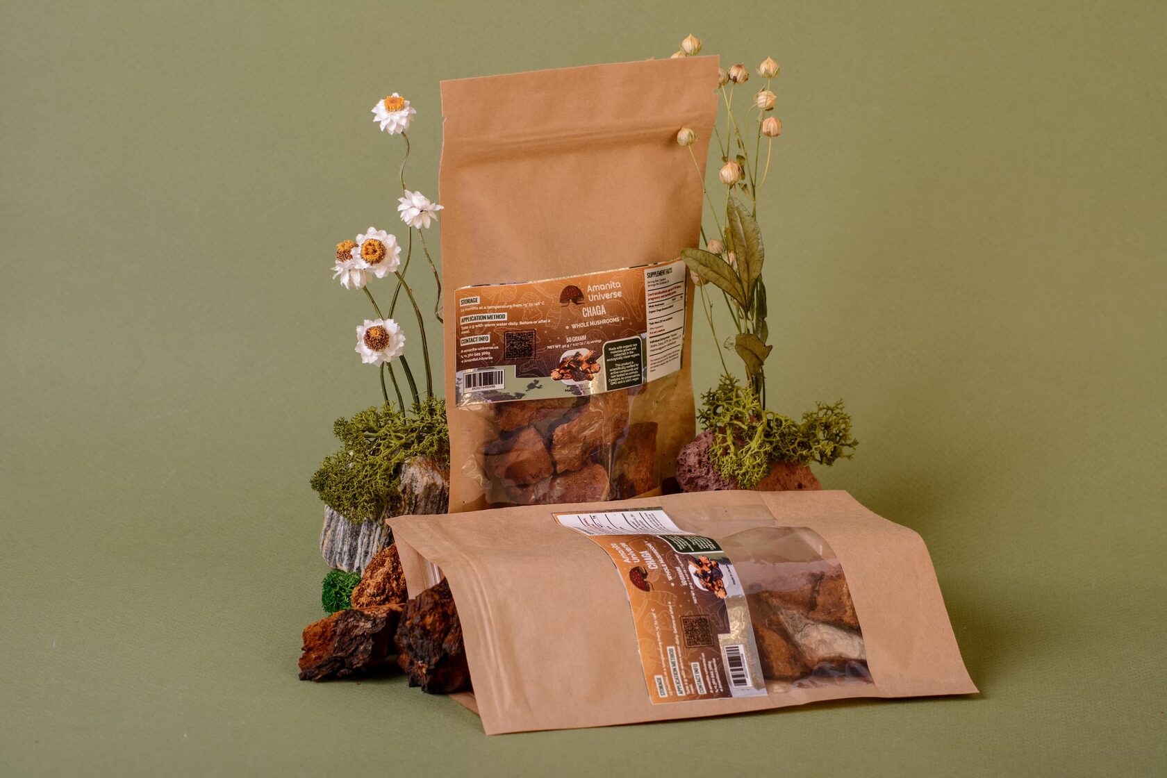 Birch chaga whole