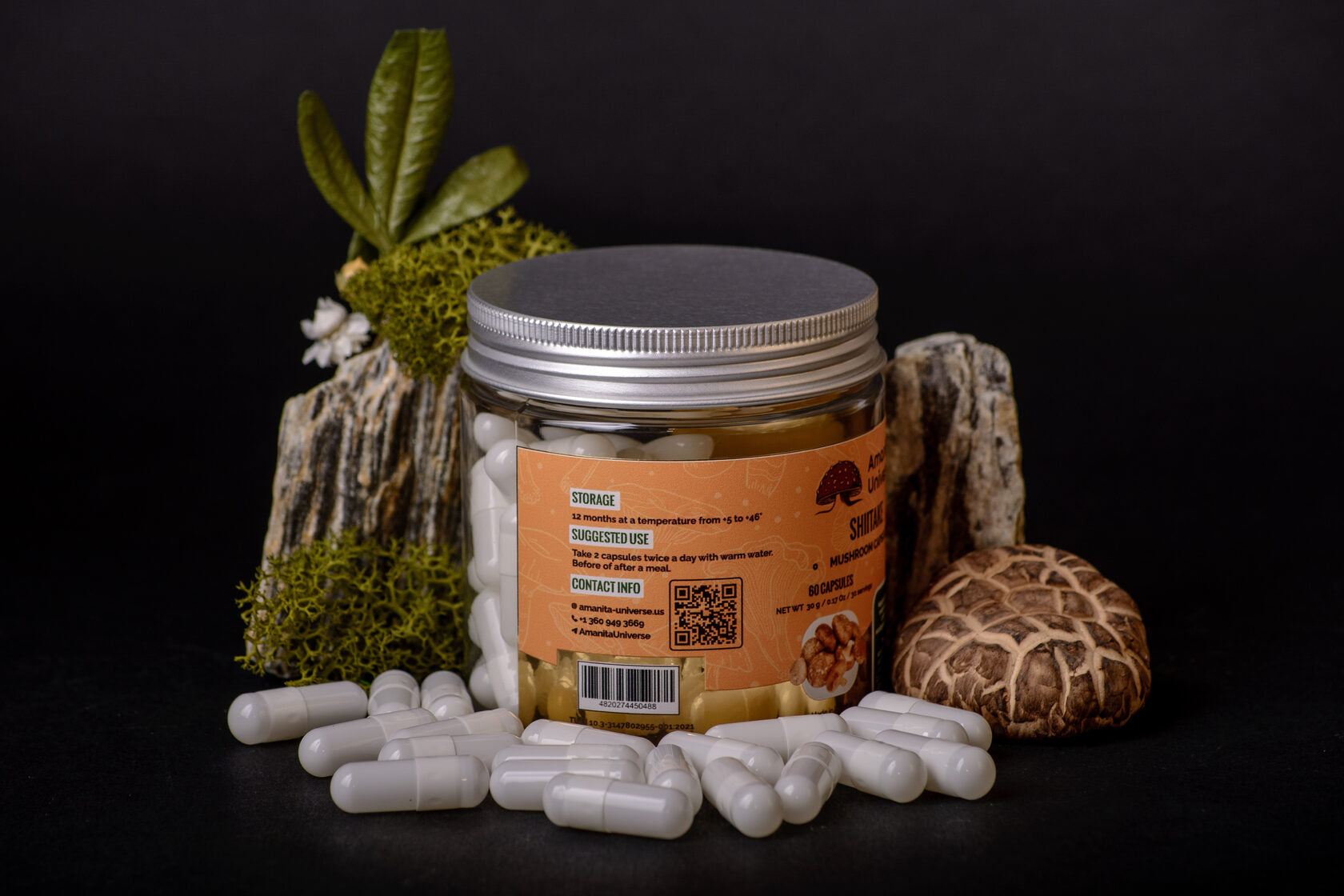 Shiitake in 0.4 g capsules
