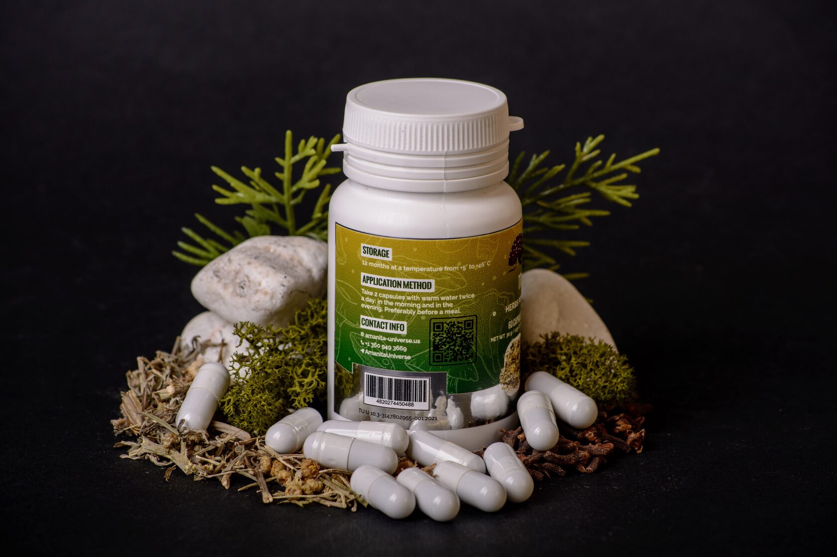 Triychatka in capsules of 0.5 g