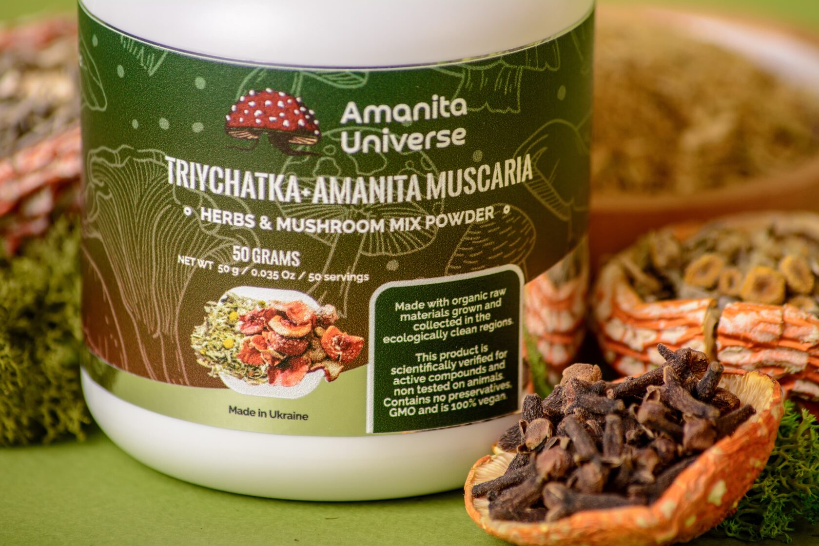 Triychatka antiparasitic with ground amanita 50 g