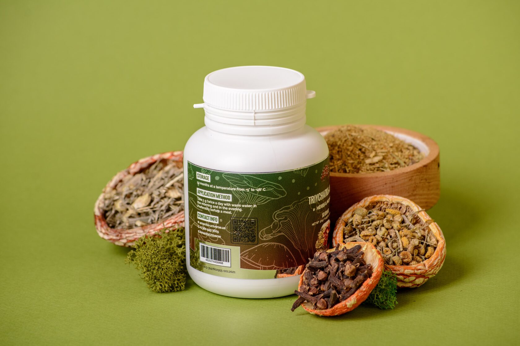 Triychatka antiparasitic with ground amanita 50 g