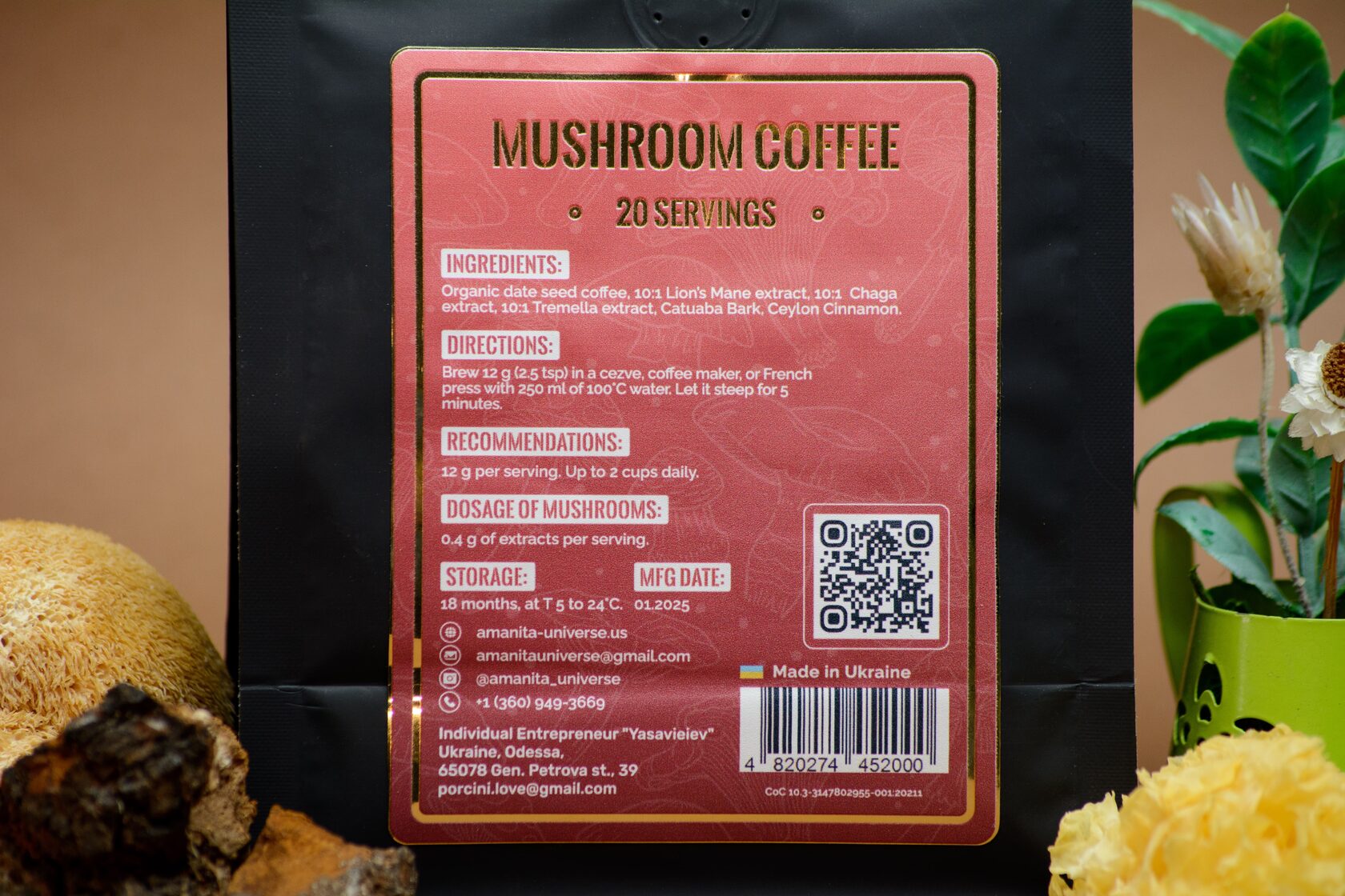 Mushroom coffee, 250 g