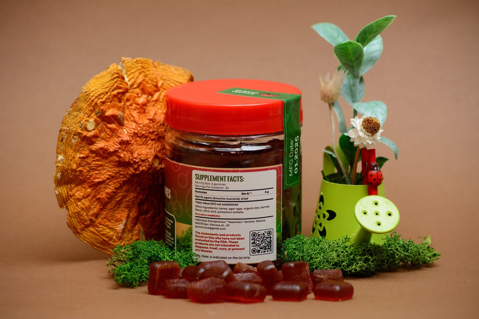 Amanita muscaria Blackcurrant marmalade 60 pc